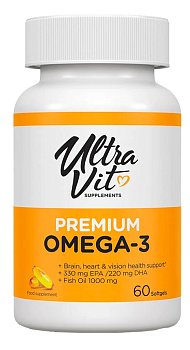 ULTRAVIT premium OMEGA 3 60 капсул ULTRAVIT premium OMEGA 3 60 капсул