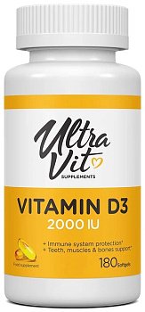 ULTRAVIT VITAMIN D3 2000 IU 180 капсул ULTRAVIT VITAMIN D3 2000 IU 180 капсул
